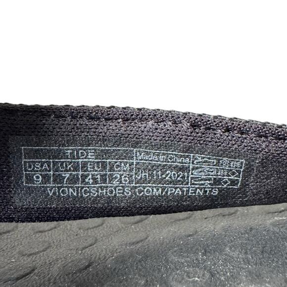 Vionic Women's Tide II Toe Post Black Flip Flop Orthotic Comfort Arch Support- 9 - Picture 5 of 6